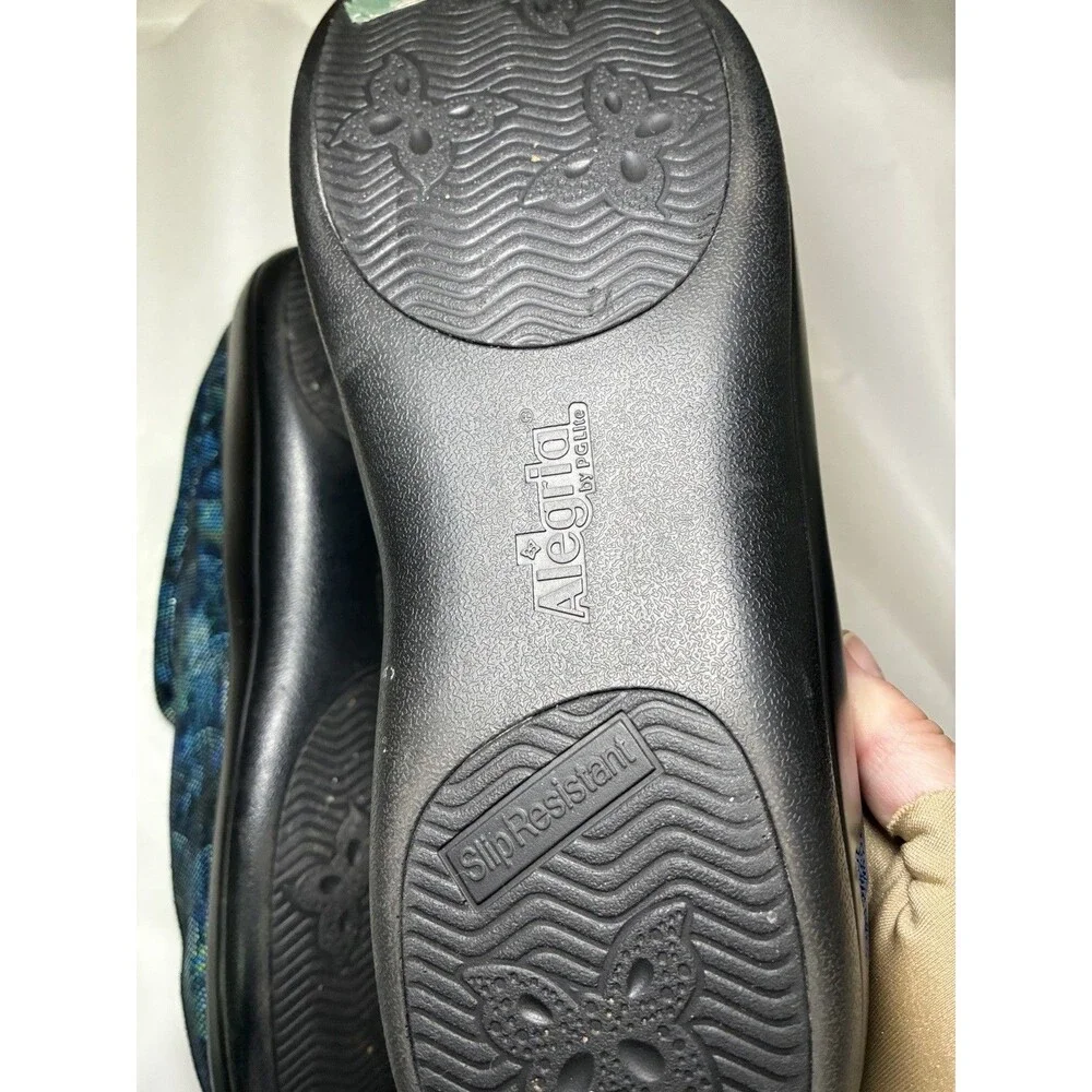 Alegria Kay 673 Womens Size 42/11.5 Slip On Snakeskin Shimmer Leather Clogs